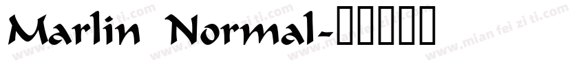 Marlin Normal字体转换